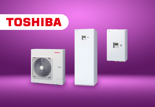 Nouvelle génération de pompes à chaleur air/eau bi-bloc Estia de Toshiba.